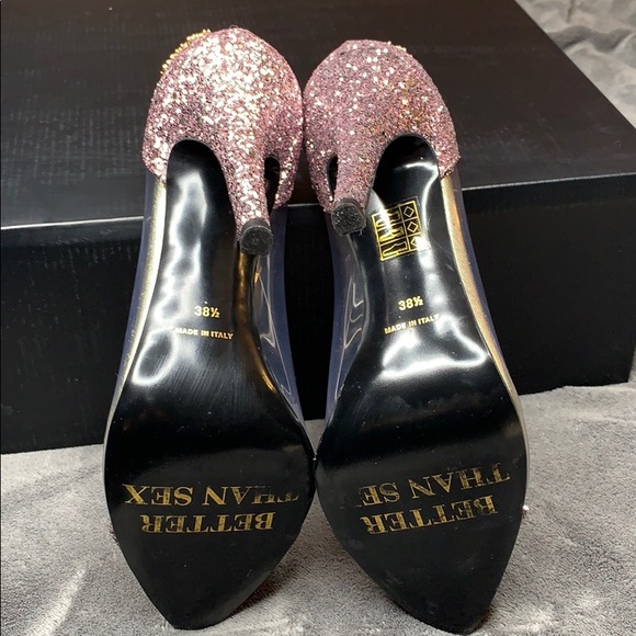 Limited Edition Vegan Too Faced Glitter Pink heels - Picture 7 of 8